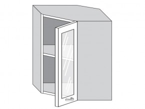1.60.3у Шкаф настенный (h=720) угловой на 600мм со стекл. дверцей в Трёхгорном - tryohgornyj.mebel74.com | фото