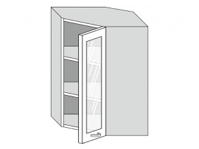 19.60.3у Шкаф настенный (h=913) угловой на 600мм со стекл. дверцей в Трёхгорном - tryohgornyj.mebel74.com | фото