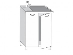 2.60.2м Шкаф-стол на 600мм под врезную мойку с 2-мя дверцами в Трёхгорном - tryohgornyj.mebel74.com | фото