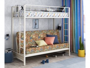 Двухъярусная кровать с диваном Мадлен Слоновая кость-марки в Трёхгорном - tryohgornyj.mebel74.com | фото