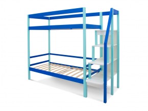 Двухъярусная кровать Svogen с ящиками мятно-синий в Трёхгорном - tryohgornyj.mebel74.com | фото 2