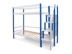 Двухъярусная кровать Svogen с ящиками сине-белый в Трёхгорном - tryohgornyj.mebel74.com | фото 2