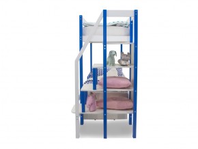 Двухъярусная кровать Svogen с ящиками сине-белый в Трёхгорном - tryohgornyj.mebel74.com | фото 4