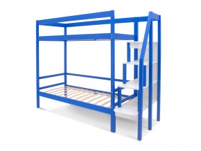 Двухъярусная кровать Svogen с ящиками синий в Трёхгорном - tryohgornyj.mebel74.com | фото 3