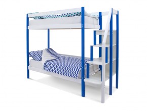 Двухъярусная кровать Svogen сине-белый в Трёхгорном - tryohgornyj.mebel74.com | фото