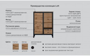 Гостиная Лофт дуб вотан в Трёхгорном - tryohgornyj.mebel74.com | фото 6