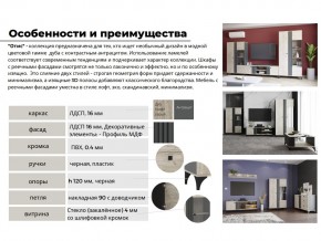 Гостиная Отис Дуб Крафт Серый/Антрацит в Трёхгорном - tryohgornyj.mebel74.com | фото 4