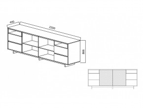 Комодино Moderno-2200 Ф4 в Трёхгорном - tryohgornyj.mebel74.com | фото 4