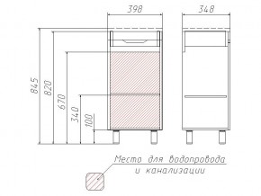 Комплект мебели для ванной 3D 40 в Трёхгорном - tryohgornyj.mebel74.com | фото 4