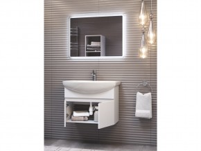 Комплект мебели в ванную Wing 600-2 подвесной белый в Трёхгорном - tryohgornyj.mebel74.com | фото 3