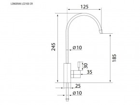 Кран для чистой воды LC2103 в Трёхгорном - tryohgornyj.mebel74.com | фото 2