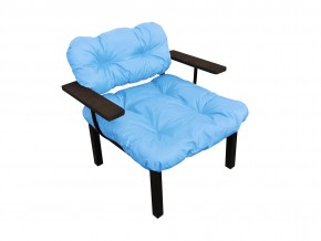 Кресло Дачное голубая подушка в Трёхгорном - tryohgornyj.mebel74.com | фото