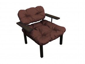 Кресло Дачное коричневая подушка в Трёхгорном - tryohgornyj.mebel74.com | фото
