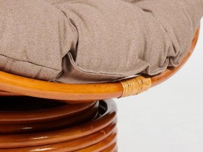 Кресло-качалка Papasan w 23/01 B с подушкой Cognac, экошерсть Коричневый в Трёхгорном - tryohgornyj.mebel74.com | фото 2