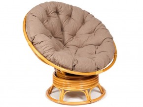 Кресло-качалка Papasan w 23/01 B с подушкой Honey, экошерсть Коричневый в Трёхгорном - tryohgornyj.mebel74.com | фото