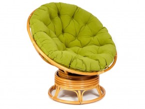 Кресло-качалка Papasan w 23/01 B с подушкой Honey, флок Олива в Трёхгорном - tryohgornyj.mebel74.com | фото