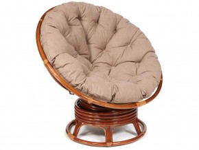 Кресло-качалка Papasan w 23/01 B с подушкой Pecan, экошерсть Коричневый в Трёхгорном - tryohgornyj.mebel74.com | фото