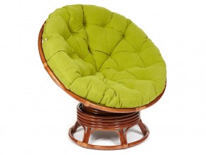 Кресло-качалка Papasan w 23/01 B с подушкой Pecan, флок Олива в Трёхгорном - tryohgornyj.mebel74.com | фото