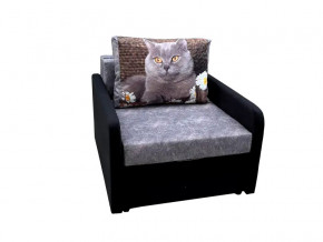 Кресло кровать Канзасик с подлокотниками кот с ромашкой в Трёхгорном - tryohgornyj.mebel74.com | фото