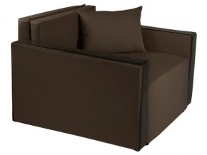 Кресло-кровать Милена с подлокотниками рогожка chocolate в Трёхгорном - tryohgornyj.mebel74.com | фото 1