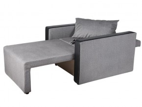 Кресло-кровать Милена с подлокотниками велюр серый в Трёхгорном - tryohgornyj.mebel74.com | фото 2