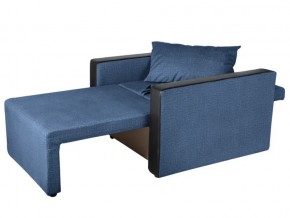 Кресло-кровать Милена с подлокотниками велюр синий в Трёхгорном - tryohgornyj.mebel74.com | фото 2
