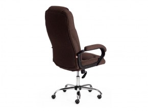 Кресло офисное Bergamo хром ткань коричневый в Трёхгорном - tryohgornyj.mebel74.com | фото 3