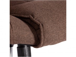 Кресло офисное Bergamo хром ткань коричневый в Трёхгорном - tryohgornyj.mebel74.com | фото 4