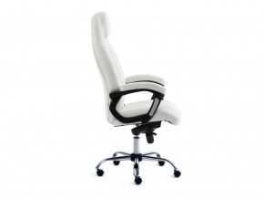 Кресло офисное Boss люкс хром кожзам белый в Трёхгорном - tryohgornyj.mebel74.com | фото 2