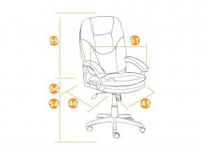 Кресло офисное Comfort lt флок коричневый в Трёхгорном - tryohgornyj.mebel74.com | фото 2