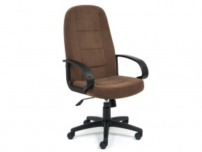 Кресло офисное СН747 флок коричневый в Трёхгорном - tryohgornyj.mebel74.com | фото