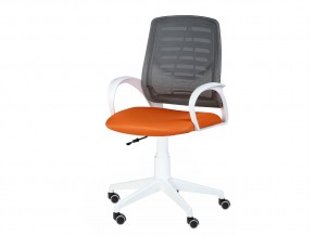 Кресло оператора Ирис white стандарт черный/оранжевый в Трёхгорном - tryohgornyj.mebel74.com | фото 3
