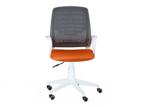 Кресло оператора Ирис white стандарт черный/оранжевый в Трёхгорном - tryohgornyj.mebel74.com | фото 4