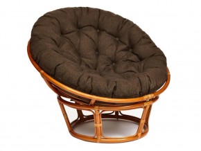 Кресло Papasan 23/01 W с подушкой Cognac, ткань Коричневый в Трёхгорном - tryohgornyj.mebel74.com | фото