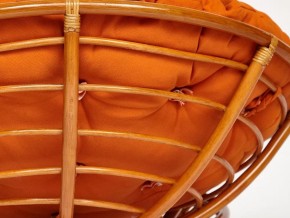 Кресло Papasan 23/01 W с подушкой Cognac, ткань Оранжевый в Трёхгорном - tryohgornyj.mebel74.com | фото 2