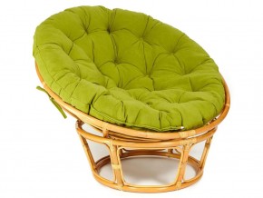 Кресло Papasan 23/01 W с подушкой Honey, флок Олива в Трёхгорном - tryohgornyj.mebel74.com | фото