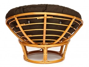 Кресло Papasan 23/01 W с подушкой Honey, ткань Коричневый в Трёхгорном - tryohgornyj.mebel74.com | фото 3