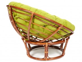 Кресло Papasan 23/01 W с подушкой Pecan, флок Олива в Трёхгорном - tryohgornyj.mebel74.com | фото 3