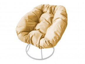 Кресло Пончик без ротанга бежевая подушка в Трёхгорном - tryohgornyj.mebel74.com | фото