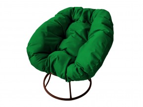 Кресло Пончик без ротанга зелёная подушка в Трёхгорном - tryohgornyj.mebel74.com | фото