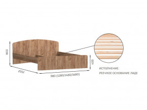 Кровать 1200х2000 с низкой ножной спинкой Эконика в Трёхгорном - tryohgornyj.mebel74.com | фото