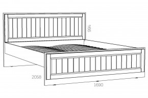 Кровать 1600 Оливия НМ 040.34 Х в Трёхгорном - tryohgornyj.mebel74.com | фото 2