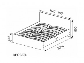 Кровать 1600х2000 ортопедическое основание в Трёхгорном - tryohgornyj.mebel74.com | фото