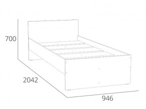 Кровать 900 НМ 011.53-01 Симпл Белый Фасадный в Трёхгорном - tryohgornyj.mebel74.com | фото 4