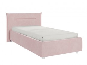 Кровать Альба 900 велюр нежно-розовый в Трёхгорном - tryohgornyj.mebel74.com | фото 1