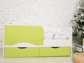 Кровать Бабочка белый/салатовый софт в Трёхгорном - tryohgornyj.mebel74.com | фото 1