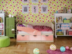 Кровать Бабочки 1600 Розовый металлик в Трёхгорном - tryohgornyj.mebel74.com | фото