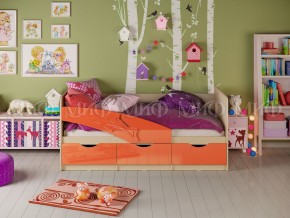 Кровать Дельфин 1600 Оранжевый металлик в Трёхгорном - tryohgornyj.mebel74.com | фото