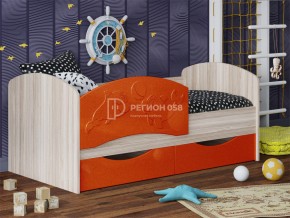 Кровать Дельфин-3 МДФ Апельсин металлик в Трёхгорном - tryohgornyj.mebel74.com | фото 1