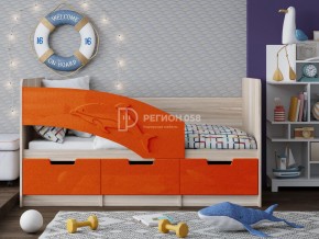 Кровать Дельфин-6 МДФ 1800 Апельсин металлик в Трёхгорном - tryohgornyj.mebel74.com | фото